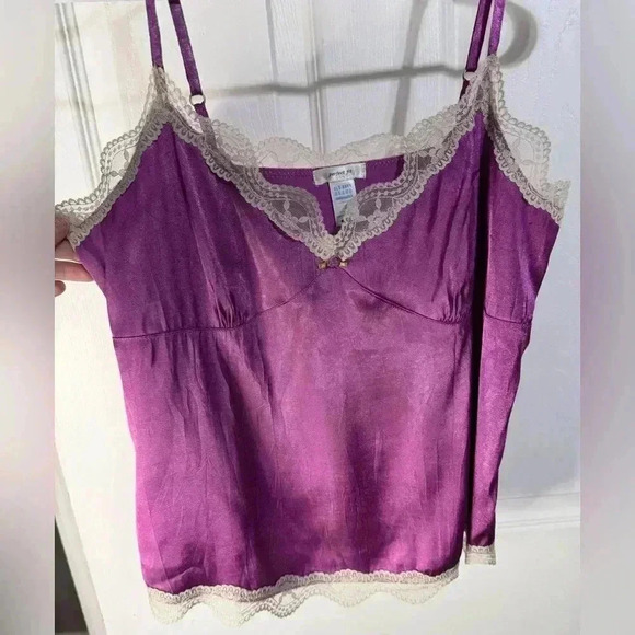 Old Navy Other - OLD NAVY Sexy Babydoll Lace Satin Top Chemise Purple Size Small Y2K